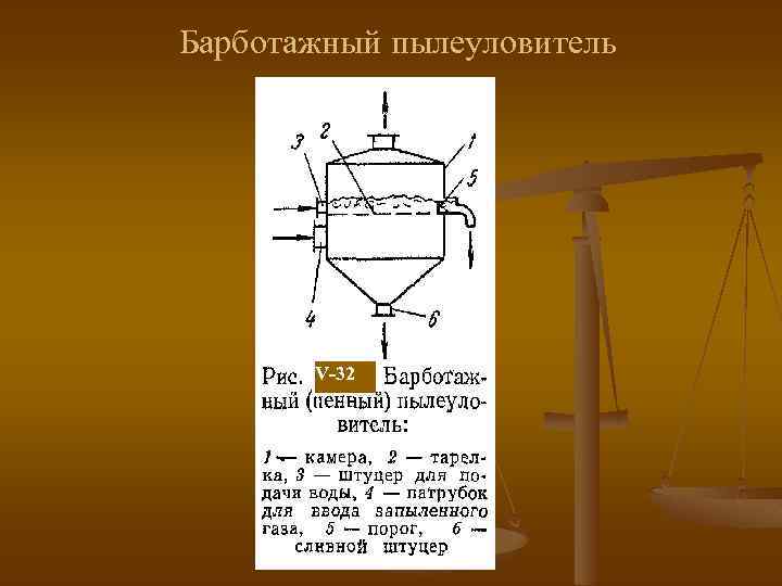 Барботажный пылеуловитель V-32 