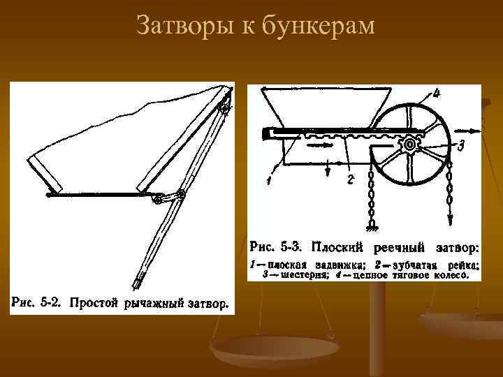 Затворы к бункерам 