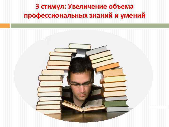 3 стимул: Увеличение объема профессиональных знаний и умений 