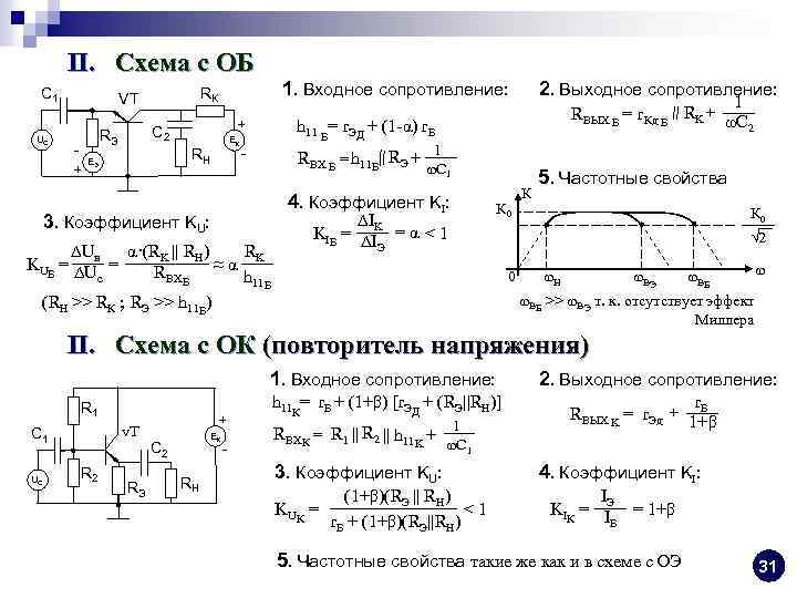 Выходное сопротивление