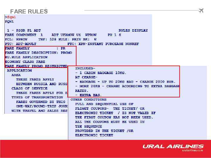 FARE RULES 