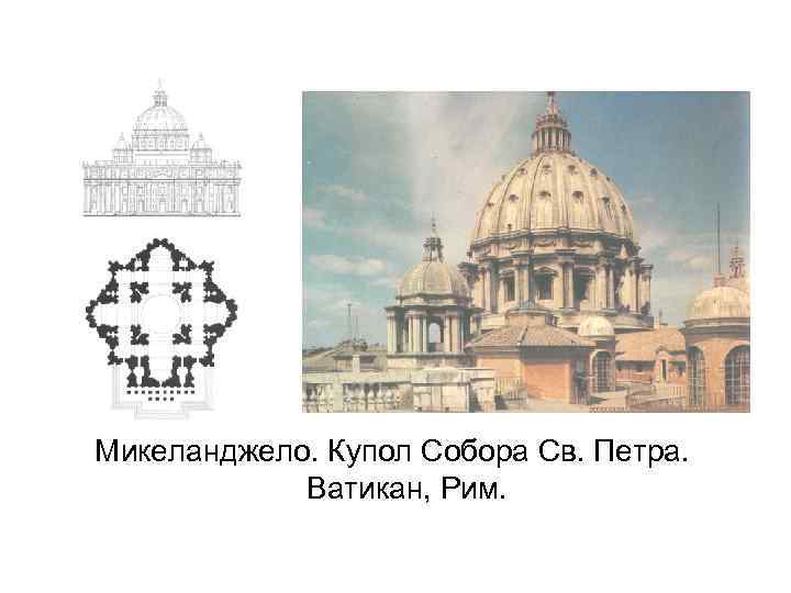 Микеланджело. Купол Собора Св. Петра. Ватикан, Рим. 