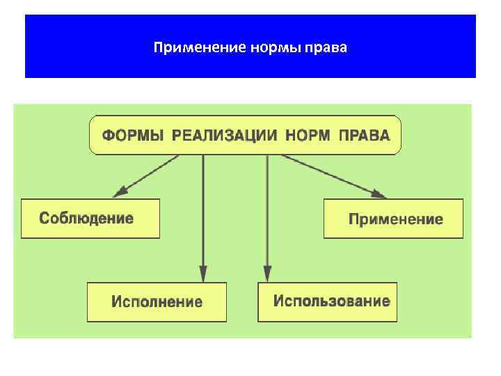 Применение нормы права 