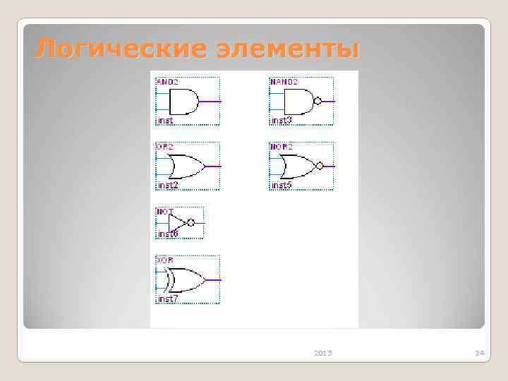 Логические элементы 2013 24 