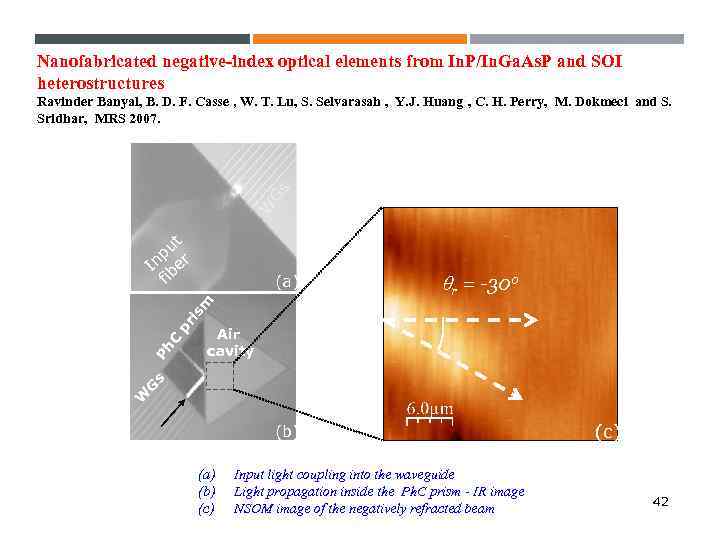 Nanofabricated negative-index optical elements from In. P/In. Ga. As. P and SOI heterostructures W