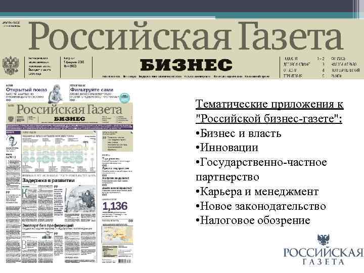 Тематические приложения к 