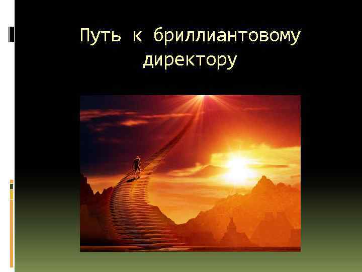 Путь к бриллиантовому директору 