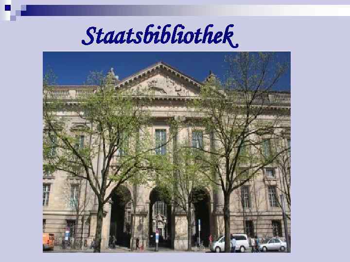 Staatsbibliothek 