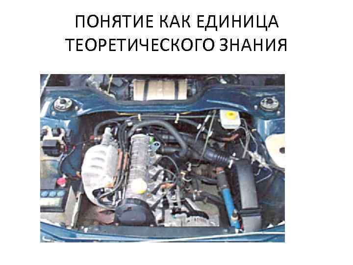 ПОНЯТИЕ КАК ЕДИНИЦА ТЕОРЕТИЧЕСКОГО ЗНАНИЯ 