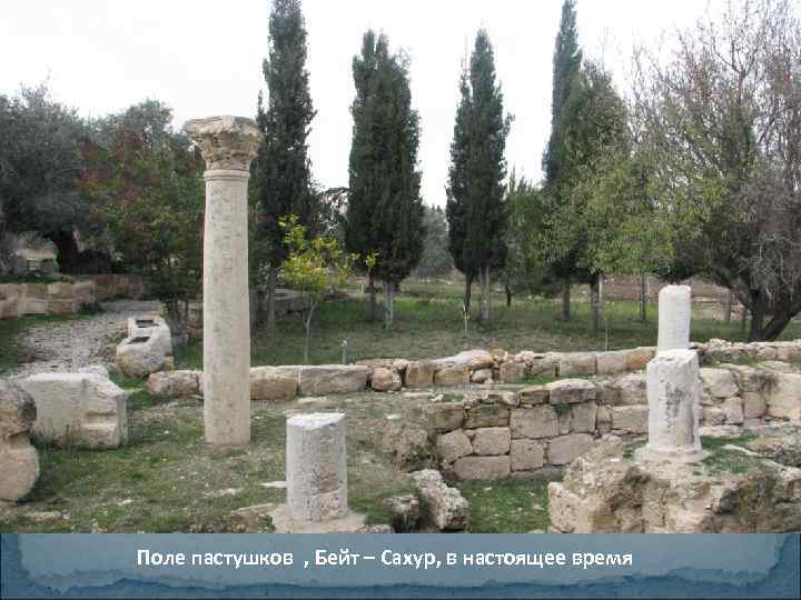 Поле пастушков , Бейт – Сахур, в настоящее время 