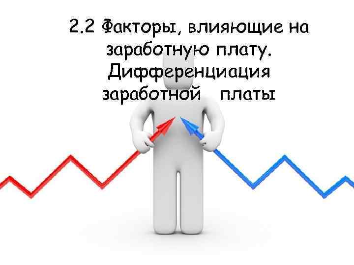 2. 2 Факторы, влияющие на заработную плату. Дифференциация заработной платы 