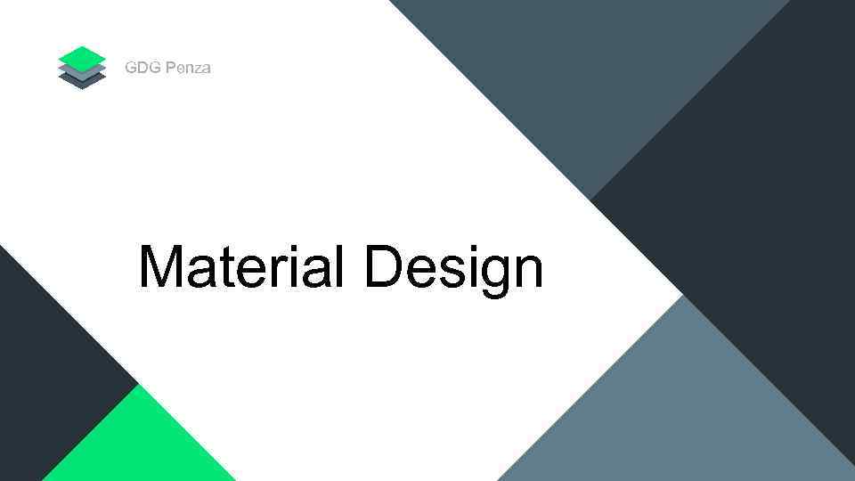 GDG Penza Material Design 