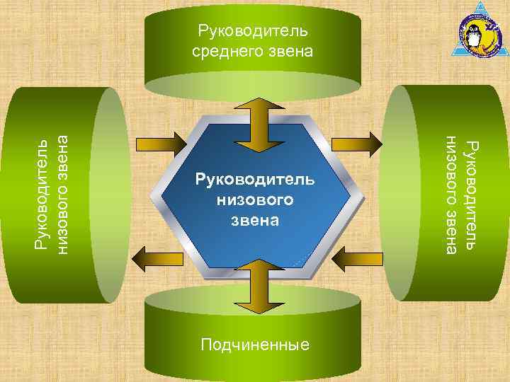 Руководитель низового звена Подчиненные Руководитель низового звена Руководитель среднего звена 