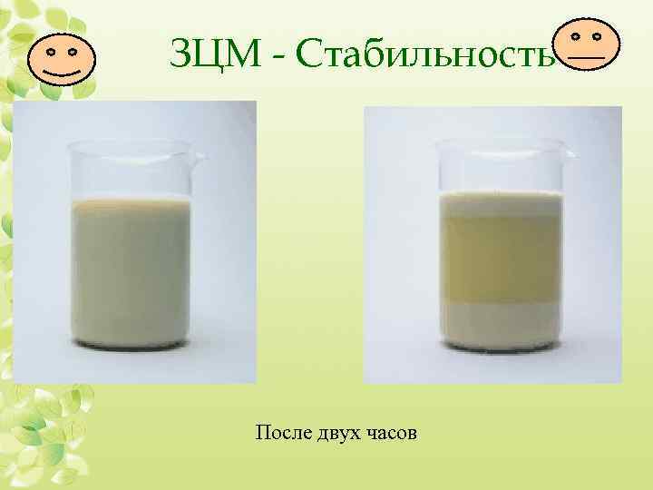 ЗЦМ - Стабильность После двух часов 