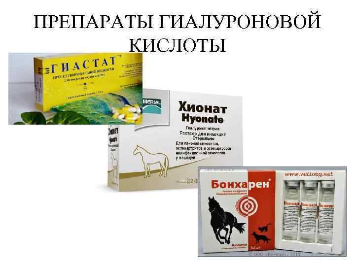 ПРЕПАРАТЫ ГИАЛУРОНОВОЙ КИСЛОТЫ 