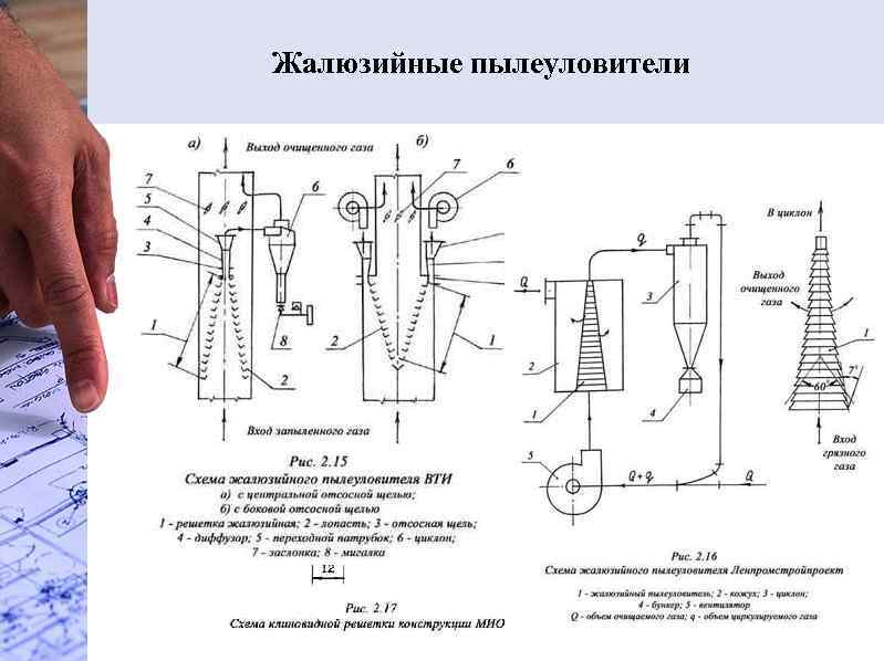Жалюзийные пылеуловители 