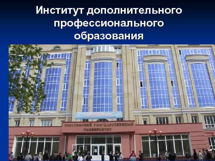 Институт дополнительного профессионального образования 