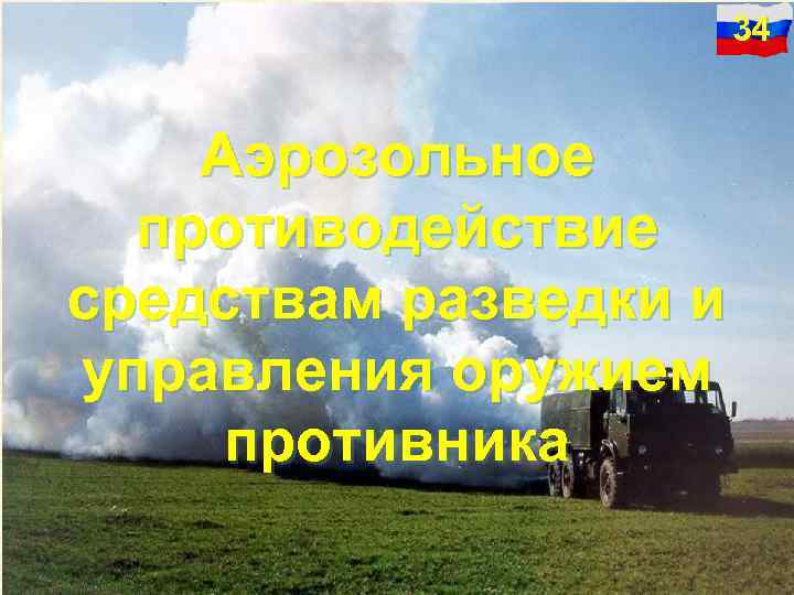 34 Аэрозольное противодействие средствам разведки и управления оружием противника 