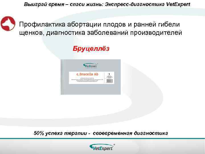 Выиграй время – спаси жизнь: Экспресс-диагностика Vet. Expert Профилактика абортации плодов и ранней гибели