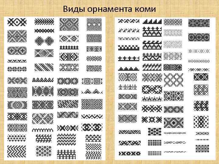 Виды орнамента коми 