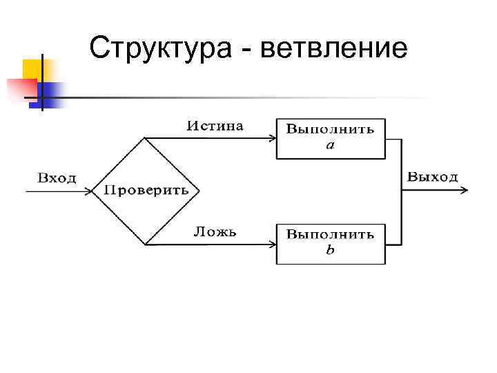 Структура - ветвление 