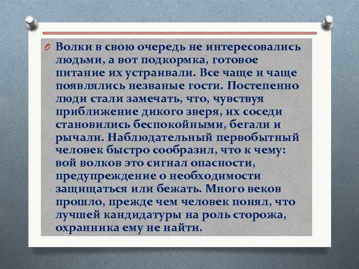 O Волки в свою очередь не интересовались людьми, а вот подкормка, готовое питание их