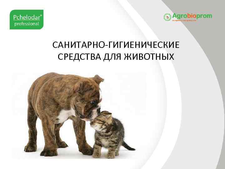 САНИТАРНО-ГИГИЕНИЧЕСКИЕ СРЕДСТВА ДЛЯ ЖИВОТНЫХ 