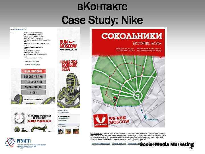 в. Контакте Case Study: Nike Social Media Marketing 24 