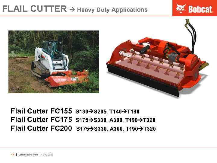 FLAIL CUTTER Heavy Duty Applications Flail Cutter FC 155 Flail Cutter FC 175 Flail