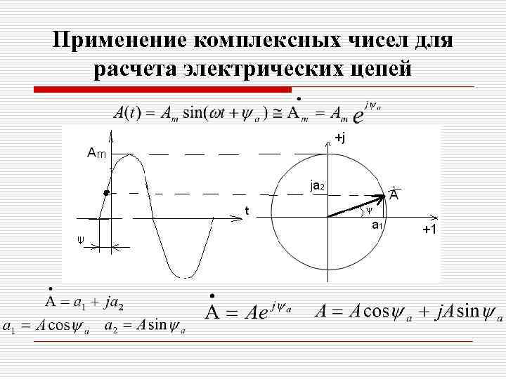 Применение комплексных чисел для расчета электрических цепей 