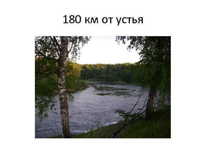 180 км от устья 