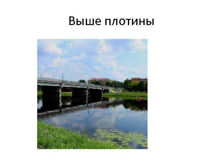 Выше плотины 
