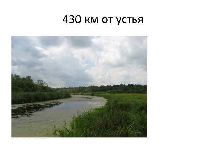 430 км от устья 