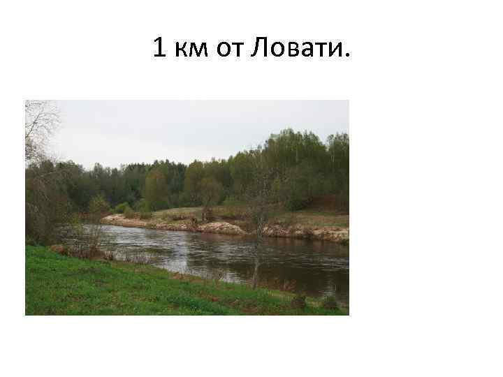 1 км от Ловати. 