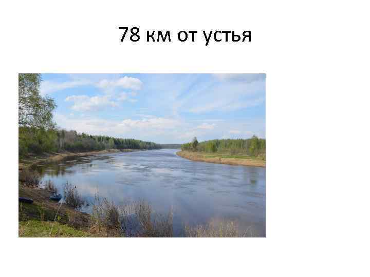 78 км от устья 