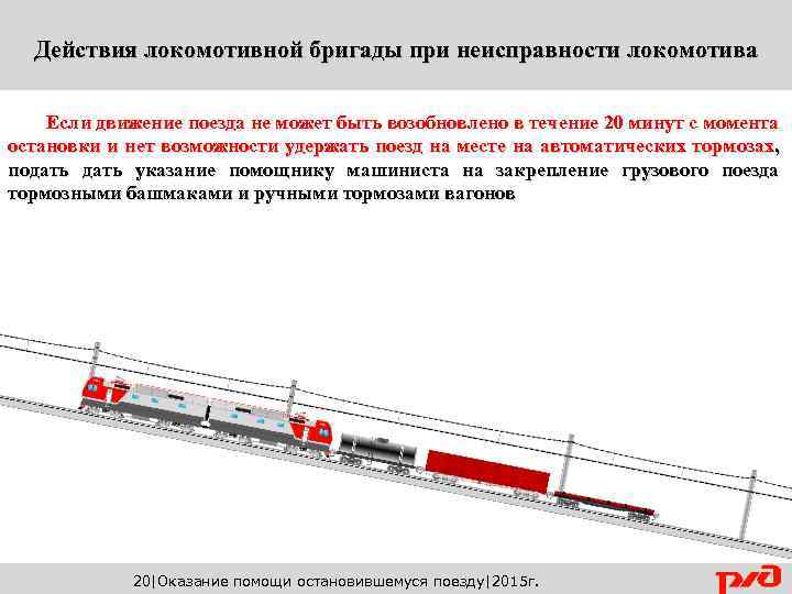 Действие локомотивной бригады в нестандартных ситуациях