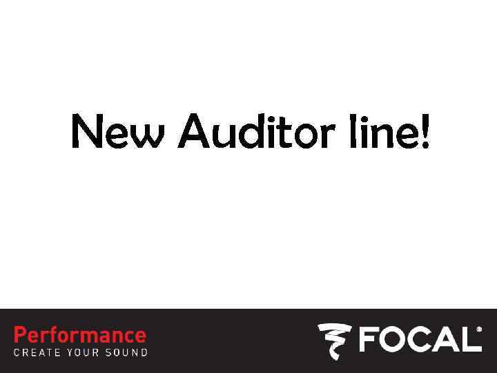 New Auditor line! 