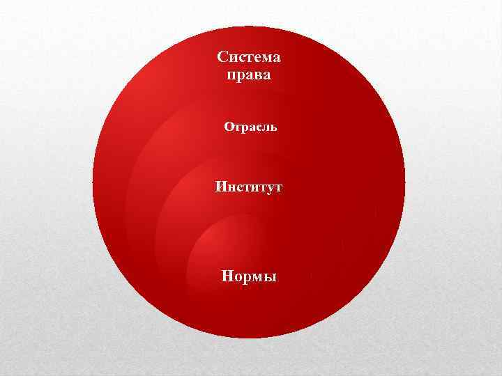 Система права Отрасль Институт Нормы 
