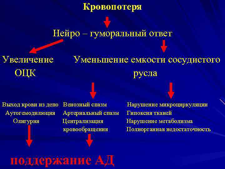 Функция печени депо крови. Централизация кровообращения при кровопотере. Механизм депонирования крови. Рефлекторный и гуморальный ответ организма на уменьшение ОЦК. Патологическое депонирование крови.