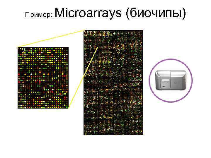 Пример: Microarrays (биочипы) 