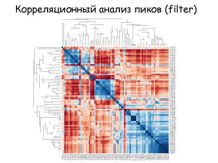 Корреляционный анализ пиков (filter) 