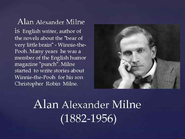 When i be famous. 140 Лет Алан Александр Милн. Алан Александр Милн английский писатель. Alan Milne годы жизни. Биография a.a. Milne.