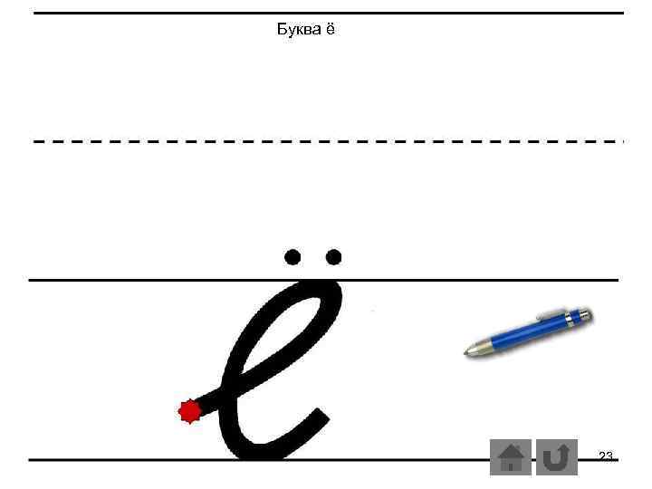 Буква ё 23 