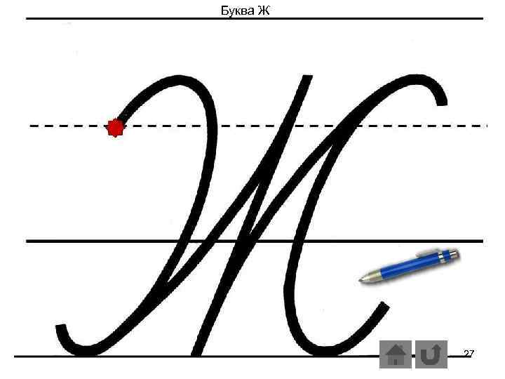 Буква Ж 27 