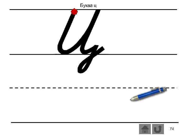 Буква ц 74 