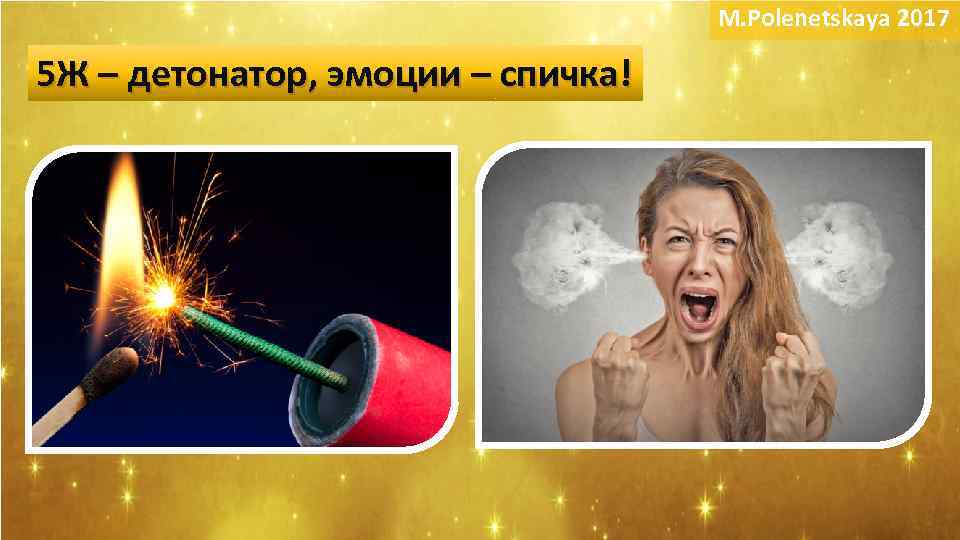 M. Polenetskaya 2017 5 Ж – детонатор, эмоции – спичка! 