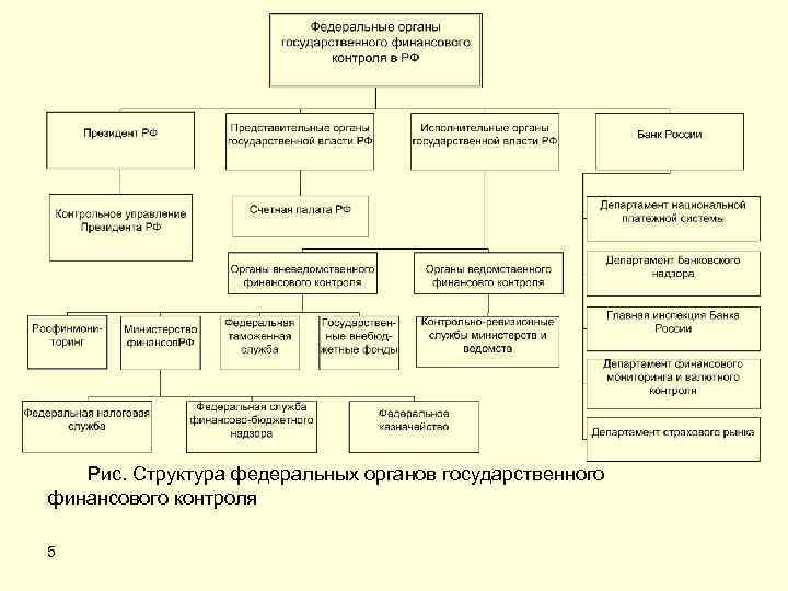 Схема организации финансового контроля. Органы финансового контроля в РФ схема.
