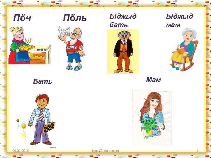 Пӧч Пӧль Ыджыд бать Мам Бать 09. 02. 2018 Ыджыд мам http: //aida. ucoz.