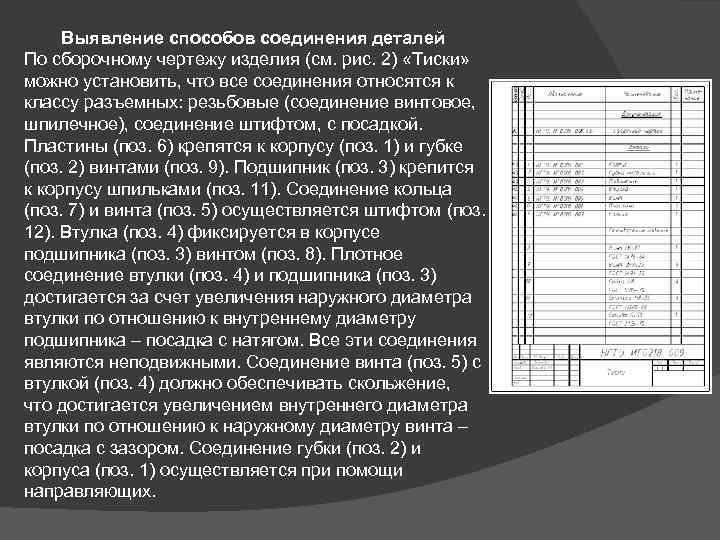 Текстовая документация к сборочному чертежу называется