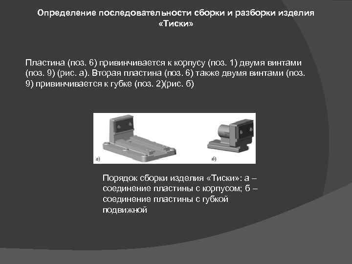 Какой порядок сборки